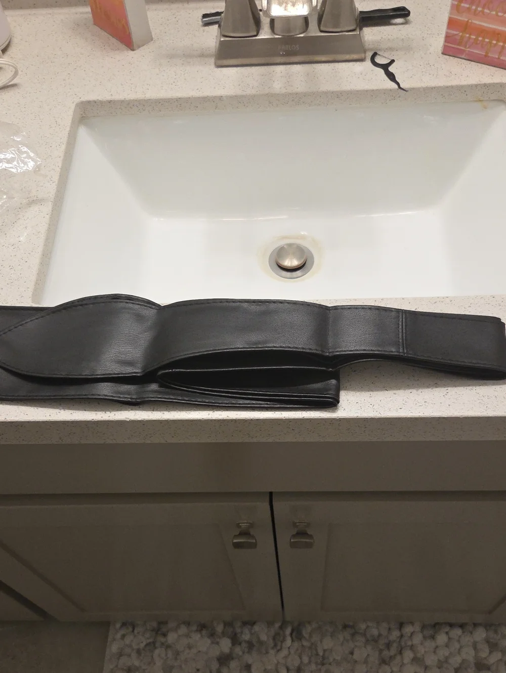 Black PU Leather Waist Sash Belt